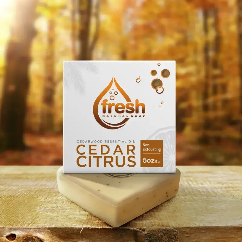 Cedar Citrus Bar Soap, Men's Soap, Natural Soap for Men