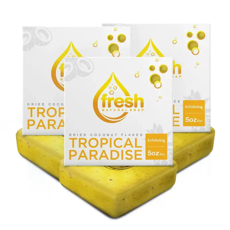 fresh soap bar tropical paradise pack of 3